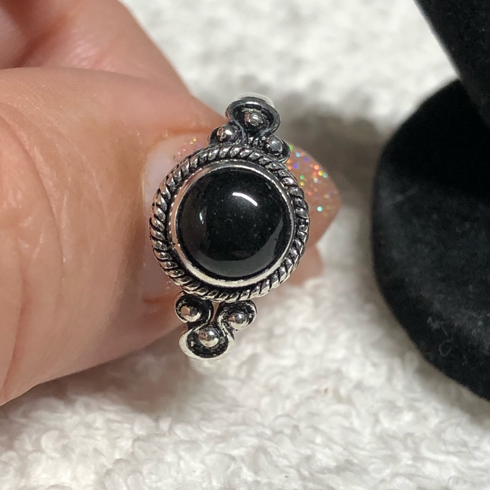 🖤💍ethnic look sterling/925 black onyx ring NWOT
